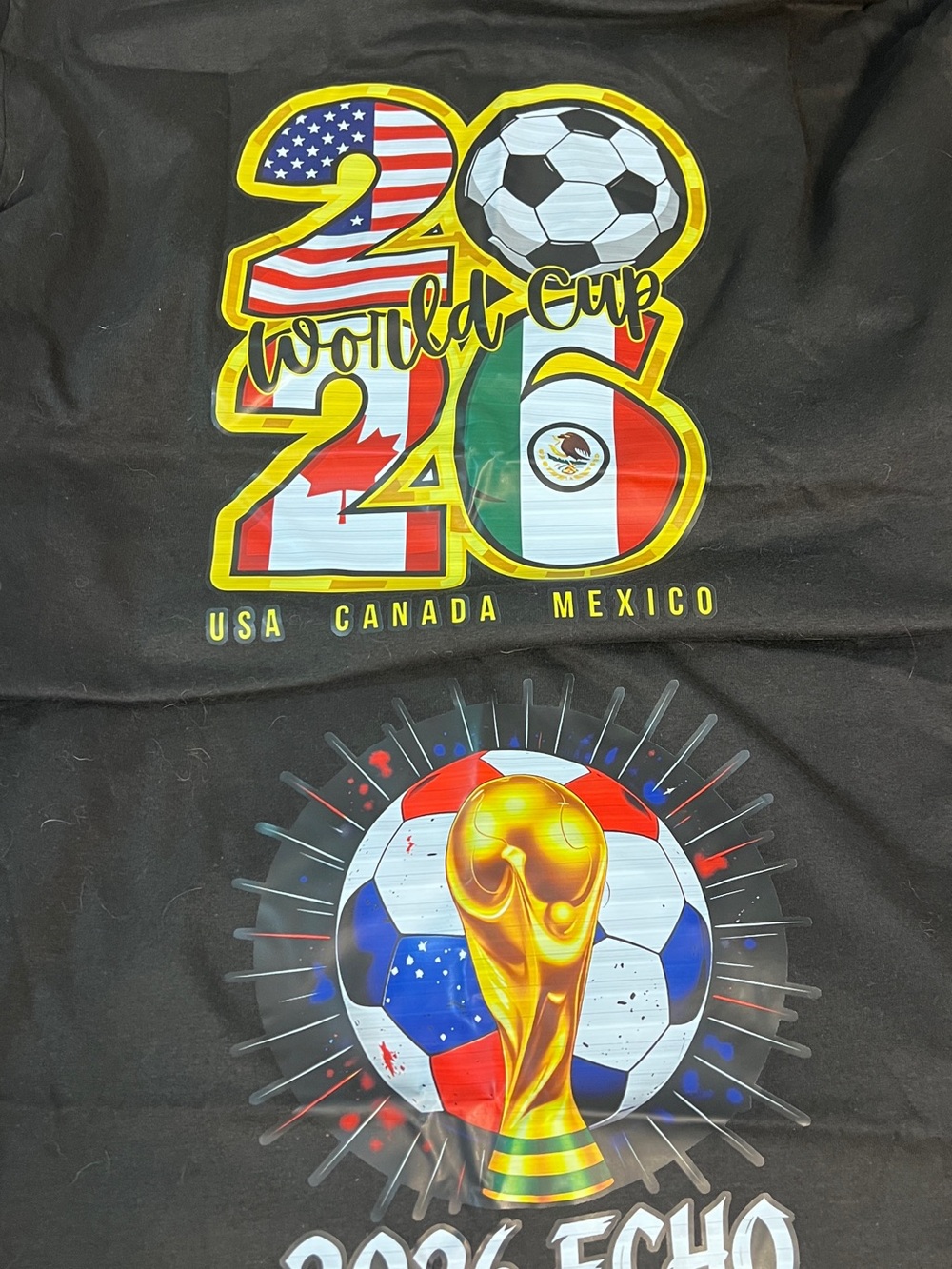 Unbranded  unisex Black 2026 World Cup Graphic Tee $25 each